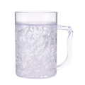 Refreezable 16oz Frosty Gel Mugs With Handle| Double-Wall Insulation for Ice Cold Beer Drinking BPA-Free Freezer Mugs With Gel